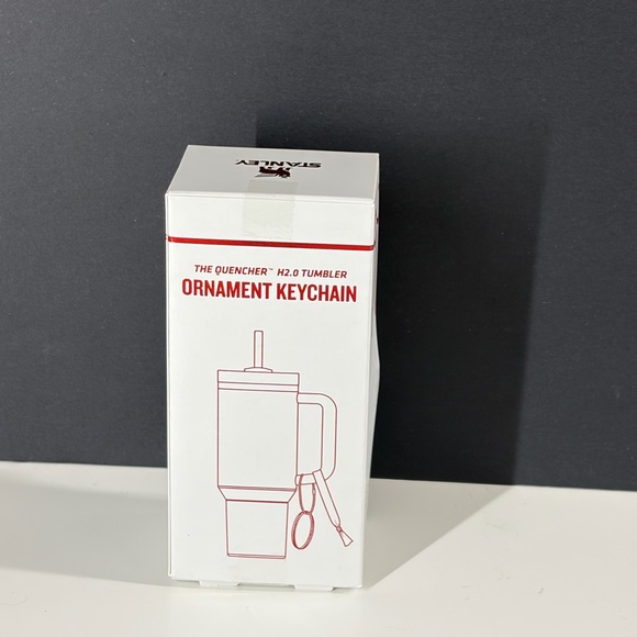 Stanley Ornament Keychain Polka Dot Frost and Strawberry Cream Twist Set BNIB - Picture 6 of 6